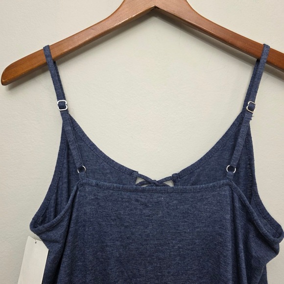 Soluna Swim Blue Cover-Up Dress Sleeveless Tassel Tie Women's Medium M - Picture 7 of 11